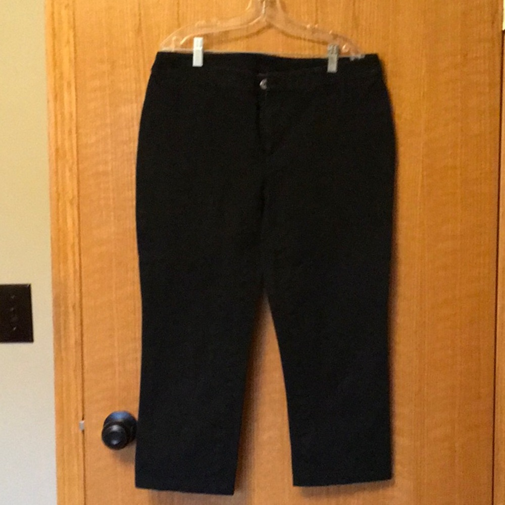 Chicos black capri pants.